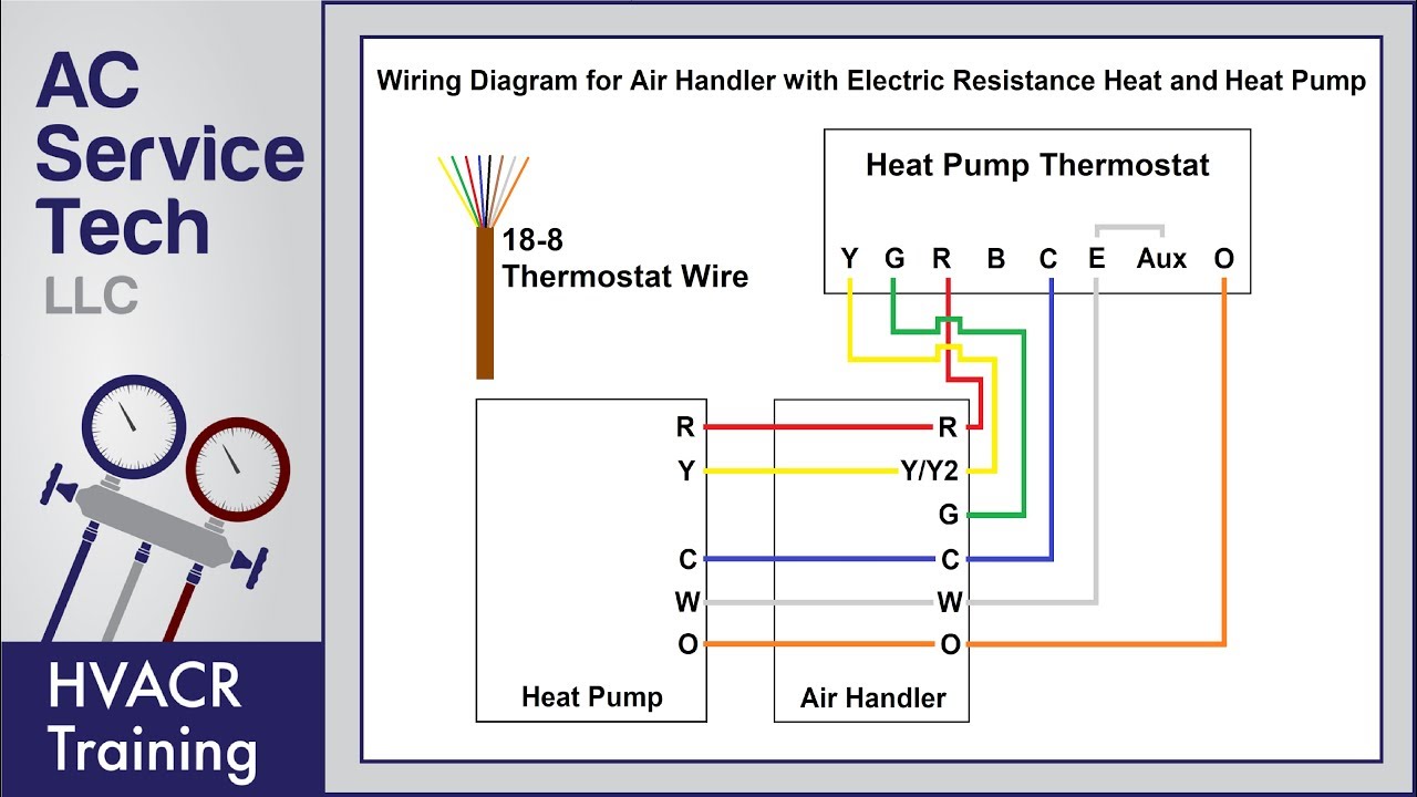 Wiring diagram for heat pump system